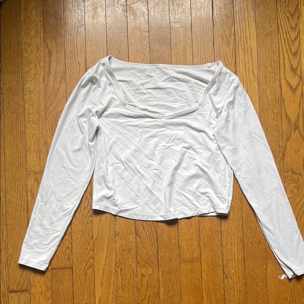 All In Motion White Long Sleeve Women's Top